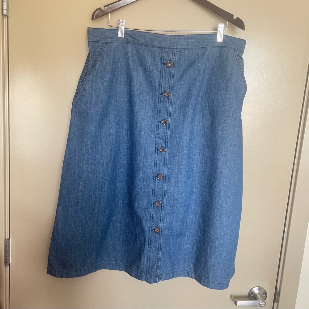 Joules denim skirt